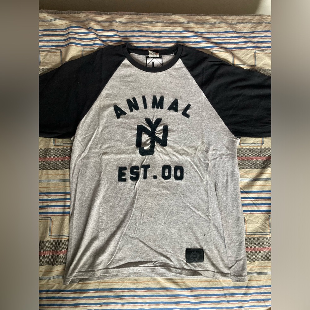Animal Bikes three-quarter sleeve baseball shirt